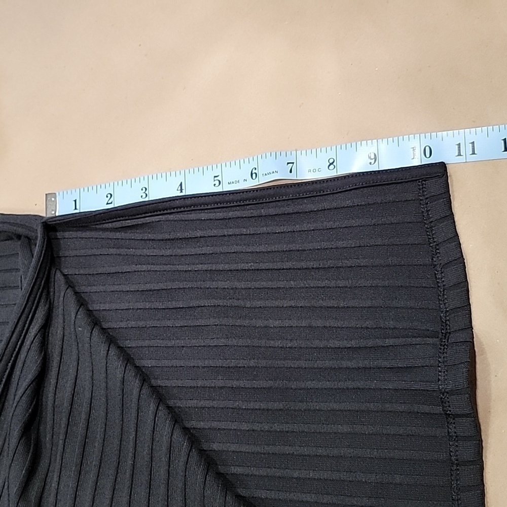 Old Navy Black Fitted Rib-Knit Polo Dress, Long Sleeve, Size XS, NEW with Tag - Picture 13 of 14